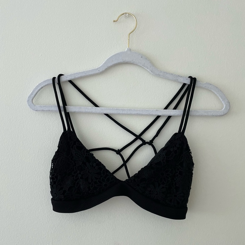 Black lace top